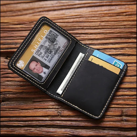 Klassische Lederbrieftasche