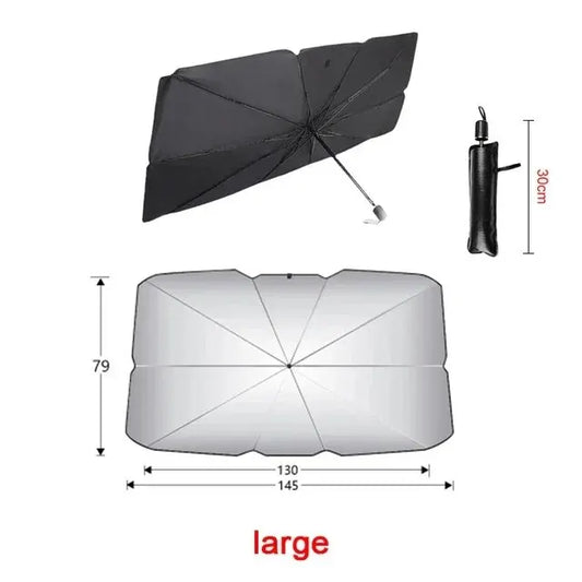 Car Interior Front Sunshade Umbrella