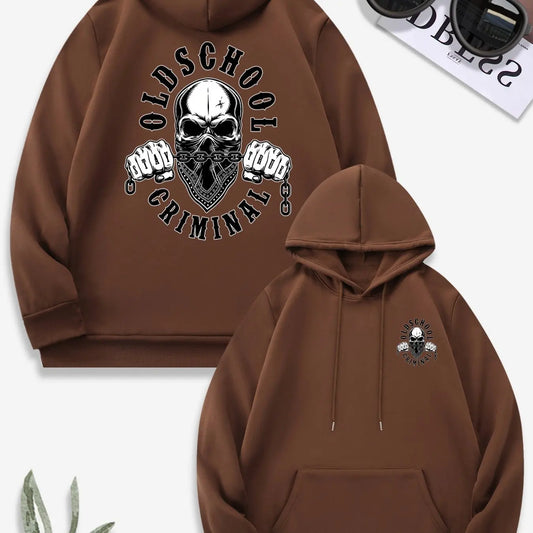 Old School Hooded Motorcyclist Hoodie