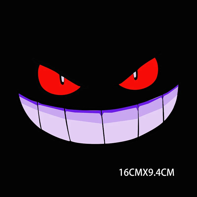 Evil Smirk Car Window Stickers
