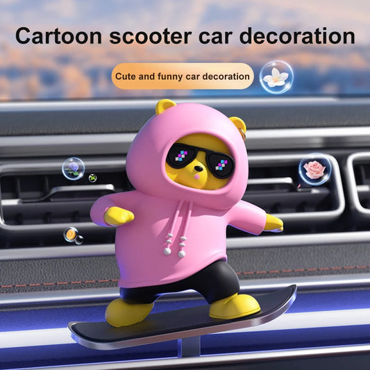 Skateboard Bear Car Ornament