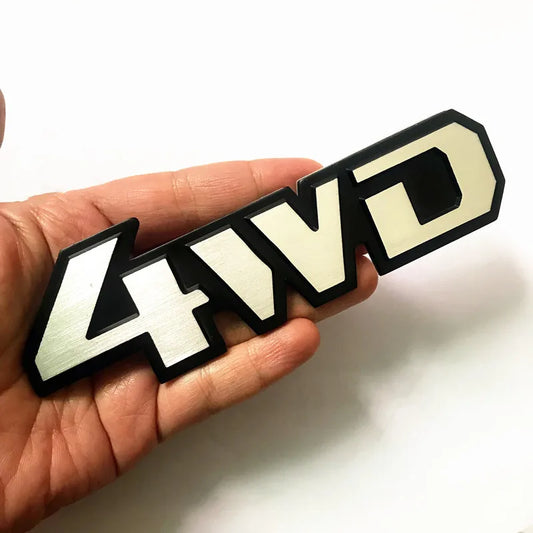 4WD Metal Sticker 3D Chrome