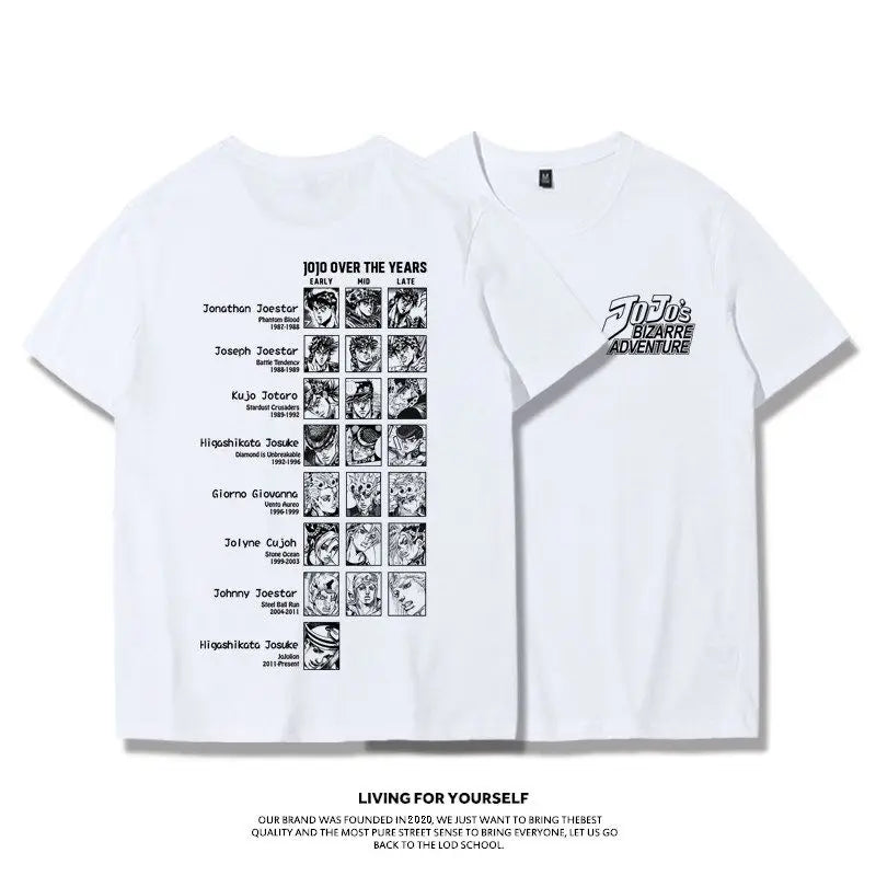 Generational Anime Character Graphic T-Shirt