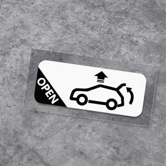 Car Trunk Auto Opening Sticker