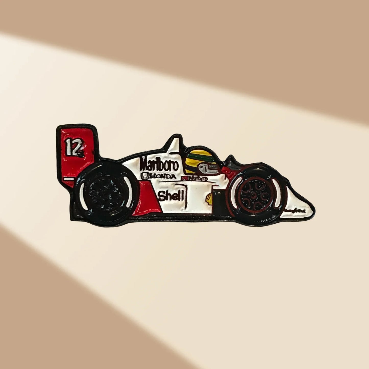 Ayrton Senna Car Enamel Pin