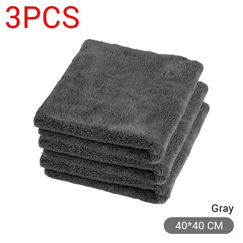 Dual-Sided Thick Microfiber Cleaning Towel