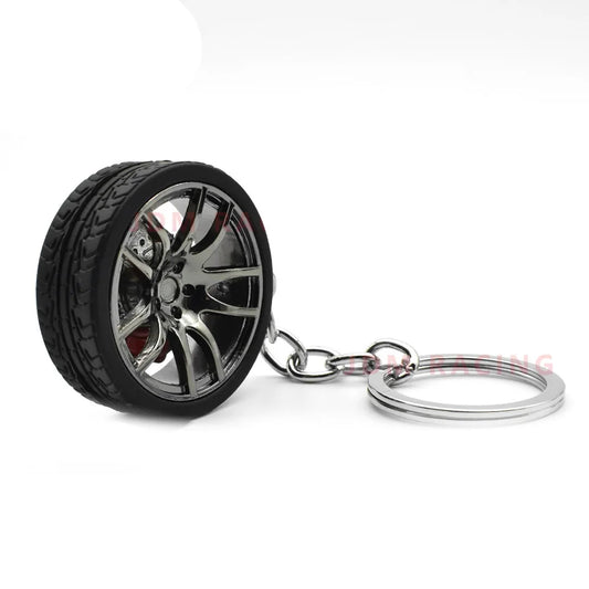 Alloy Wheel Keychain