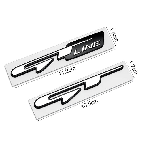 3D Car GT Line Badge