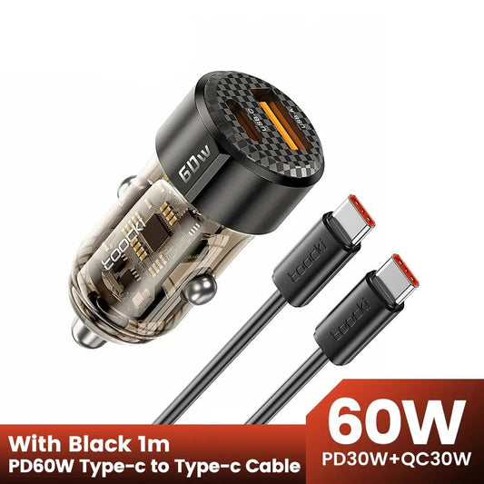 Cargador de coche de 60 W