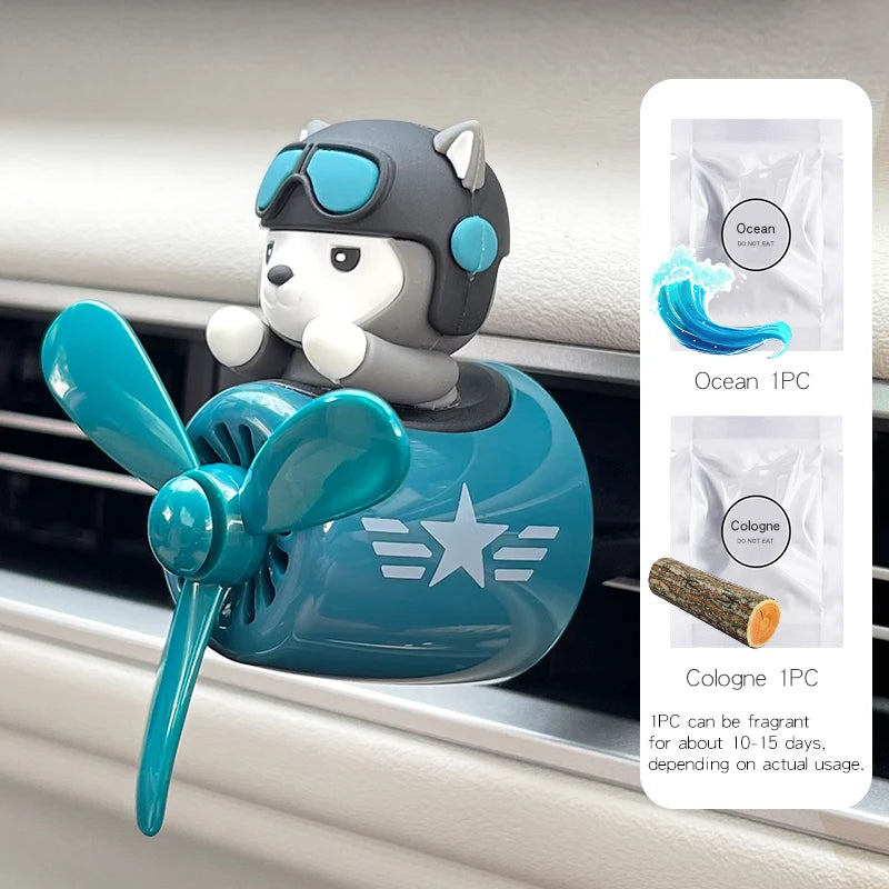 Pilot Bear Car Air Freshener