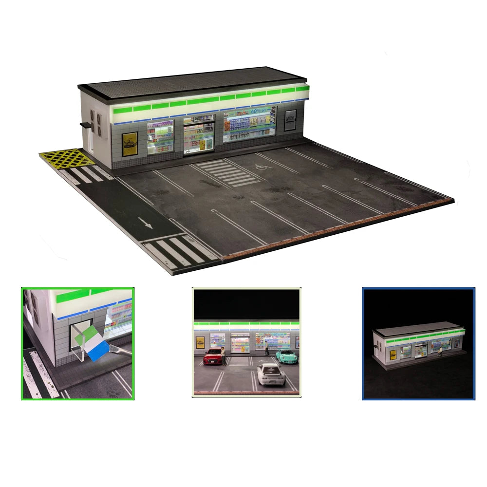 1:64 Scale Garage Diorama with LED