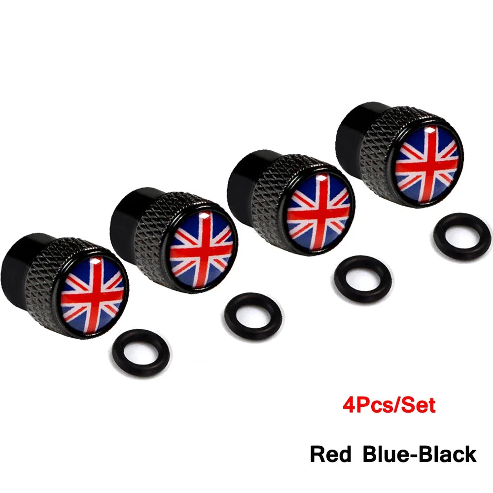 Union Jack Valve Caps