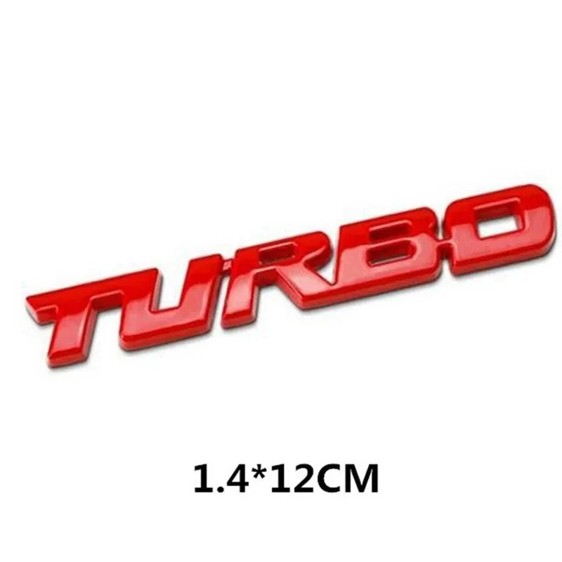 Turbo 3D Car Sticker