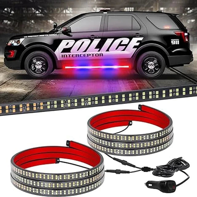 Amber Emergency LED Warning Strips