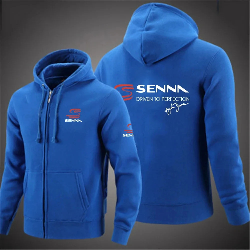 Ayrton Senna Zip Hoodie