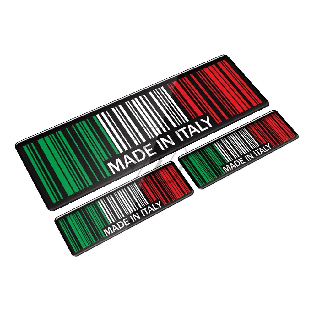 Premium Made In Barcode Decal Set