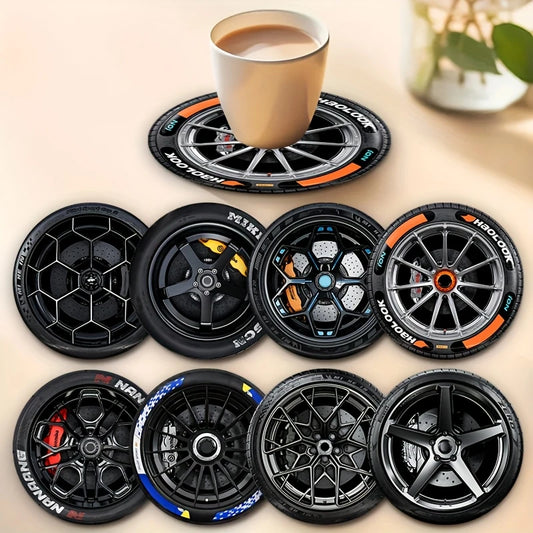 Posavasos de silicona para neumáticos de coche
