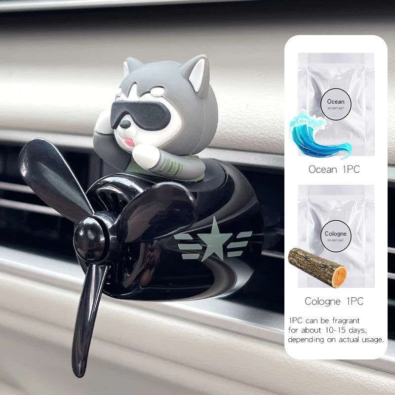 Pilot Bear Car Air Freshener