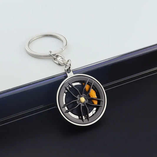 Wheel Rim Brake Caliper Keychain