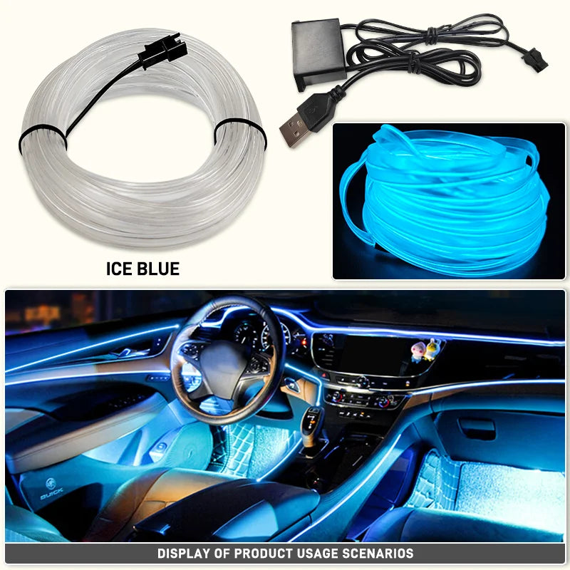 Flexible Car Interior Neon Light