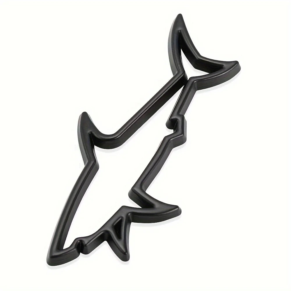 Shark Shape Badge Decal