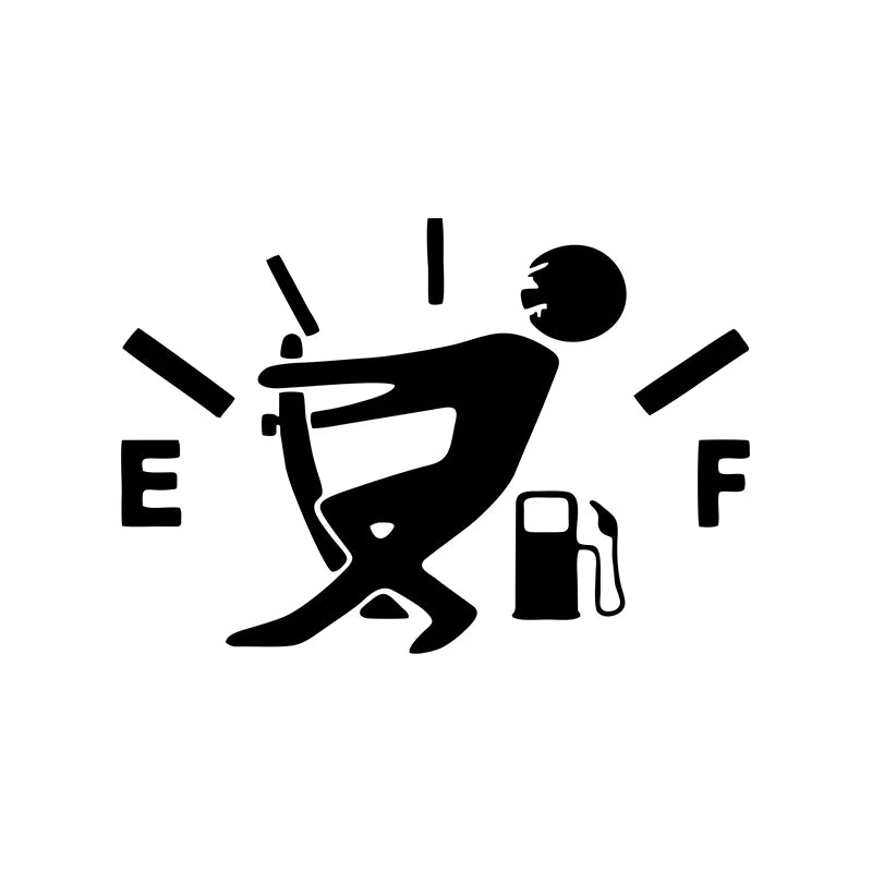 Fuel Gauge Funny Sticker