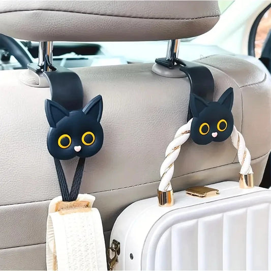 Cute Cat Car Headrest Hooks