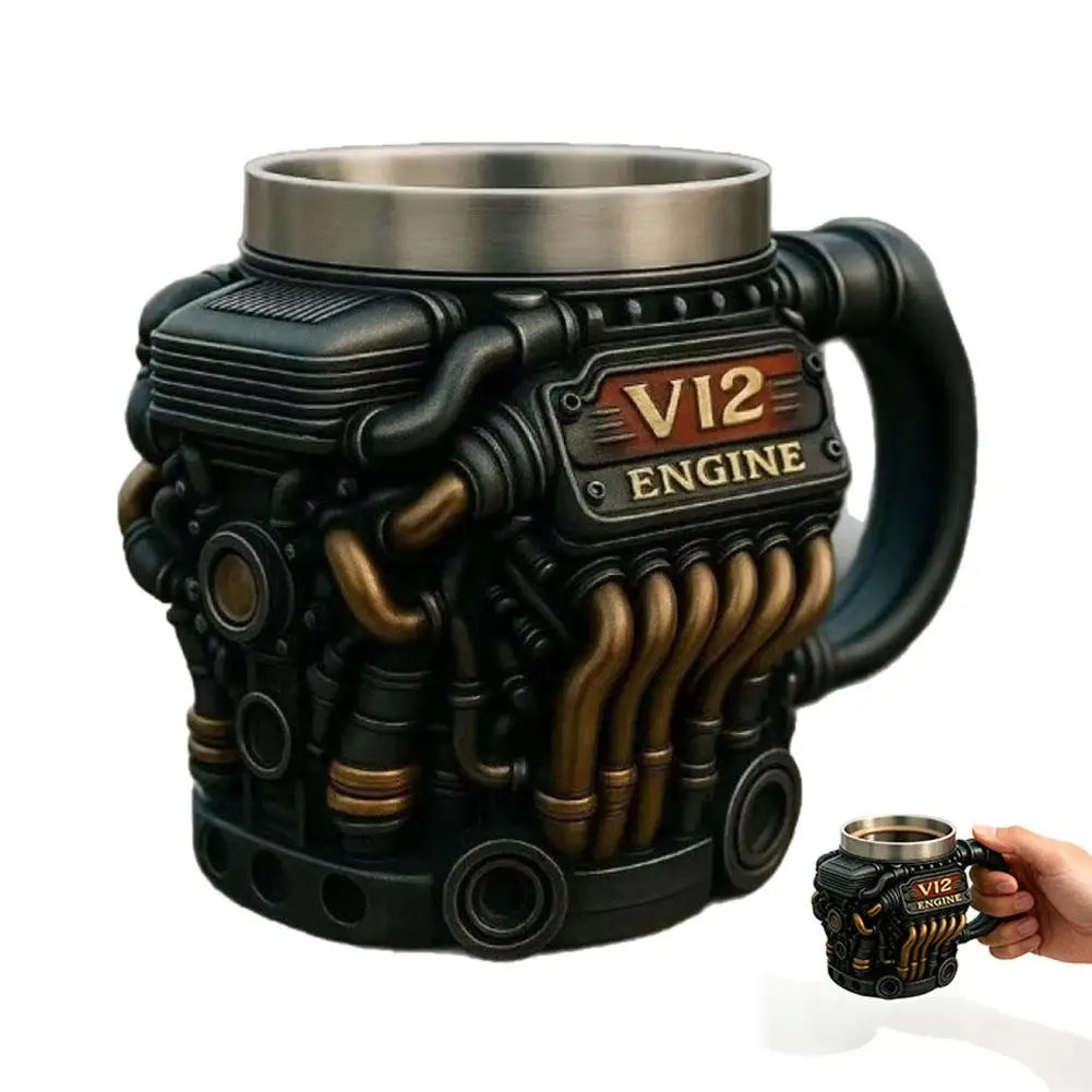 Vintage Engine Coffee Cup