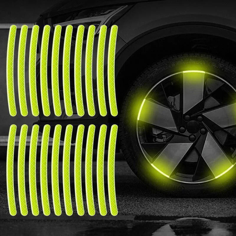 Auto adesivi a ruota riflettente