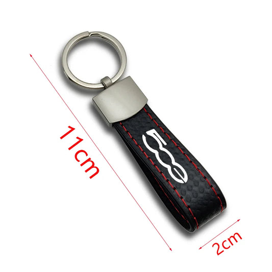 500 Leather Keychain