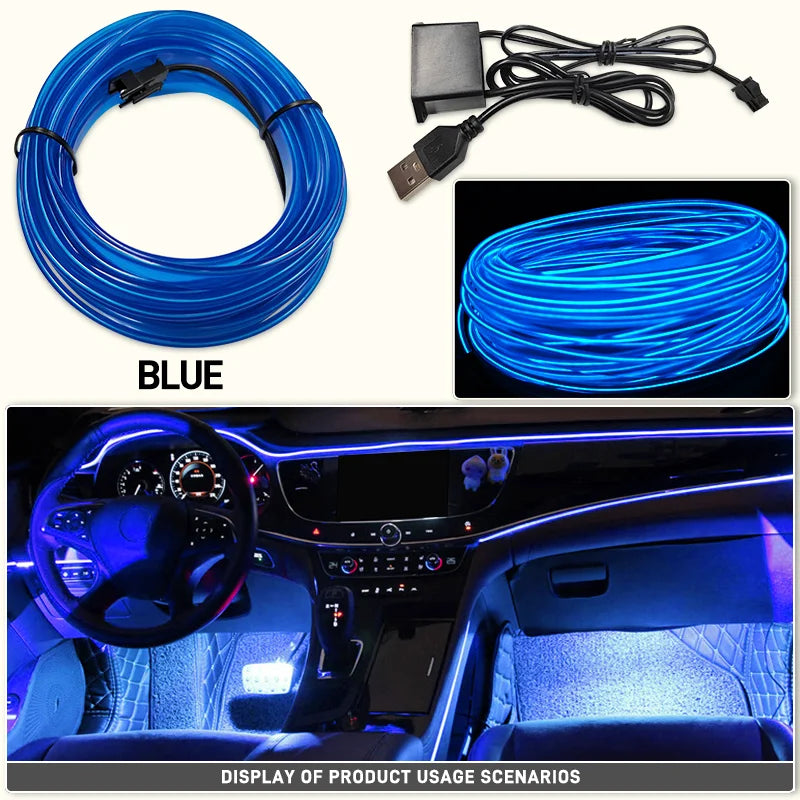 Flexible Car Interior Neon Light