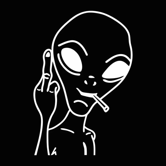 Funny Alien Window Car Sticker