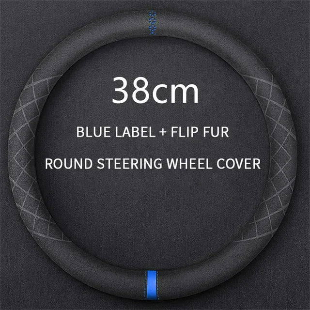 Italian Flip Fur Steering Wheel Cover