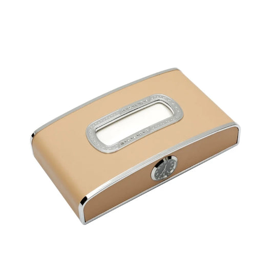 Luxury Car Tissue Box with Crystal Clock