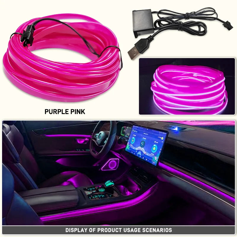 Flexible Car Interior Neon Light