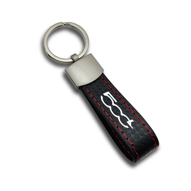 500 Leather Keychain