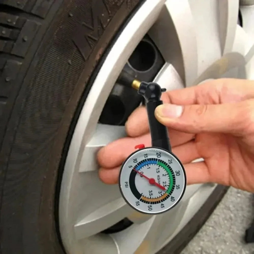 Portable Analog Tire Pressure Gauge