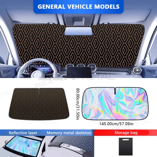 Laser Reflective Windshield Sunshade