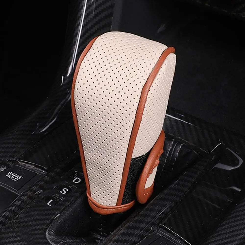 Leather Gear Shift Knob Cover