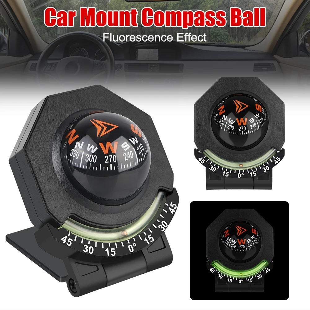 Car Mount Compass Ball