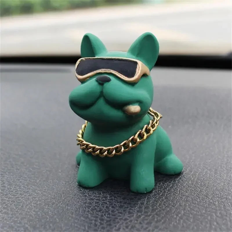 Cool Bulldog Car Dashboard Ornament