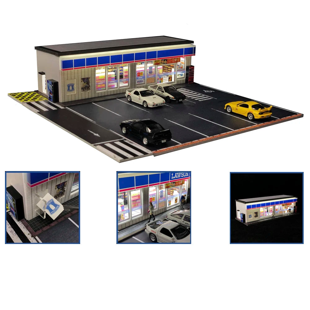 1:64 Scale Garage Diorama with LED