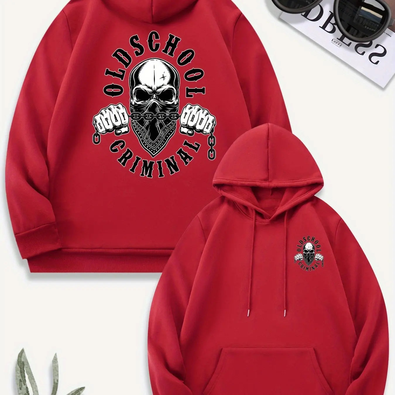 Old School Hooded Motorcyclist Hoodie
