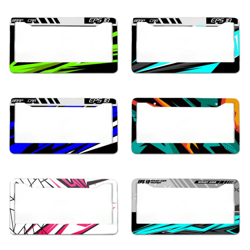 Racing-Inspired License Plate Frames