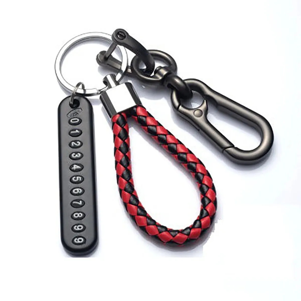 Porte-curse tressée en cuir