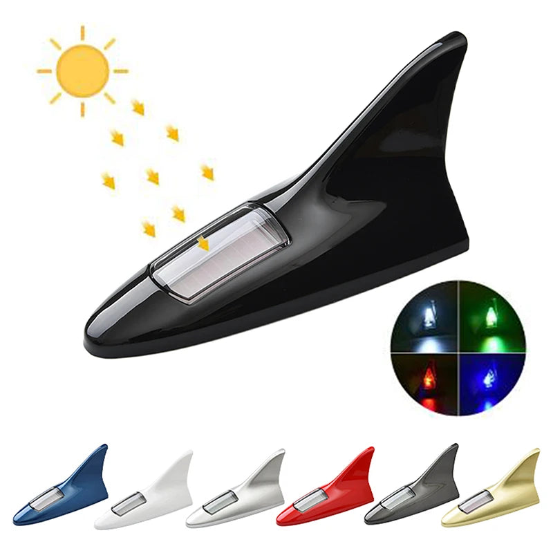 Solar Shark Fin Car Antenna Light