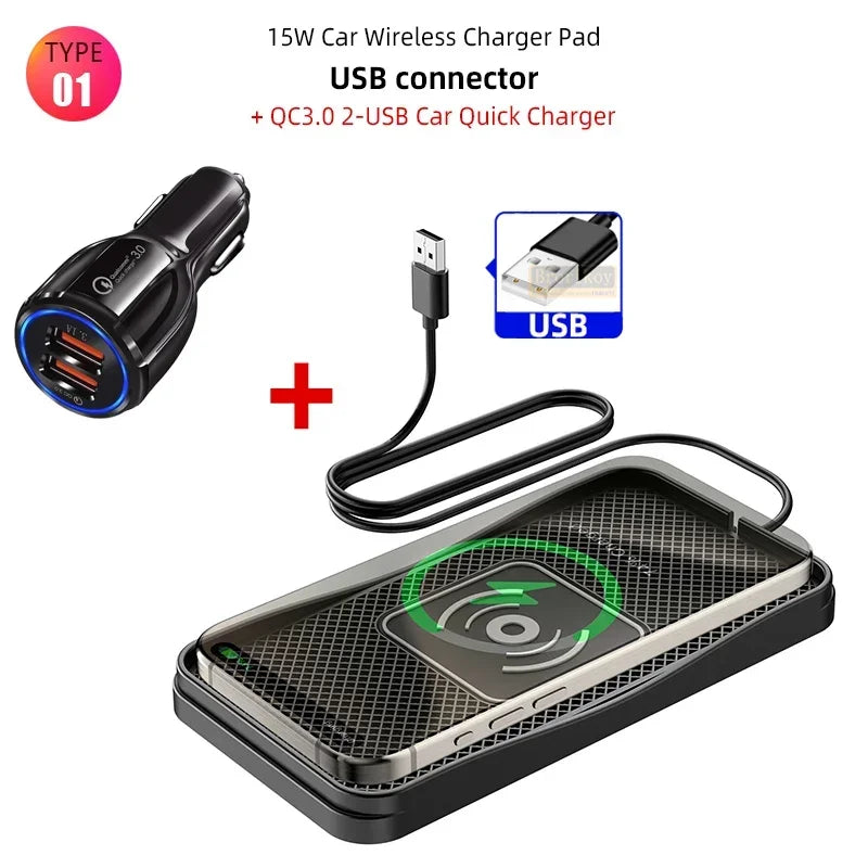 Fast Car Wireless Charger Pad