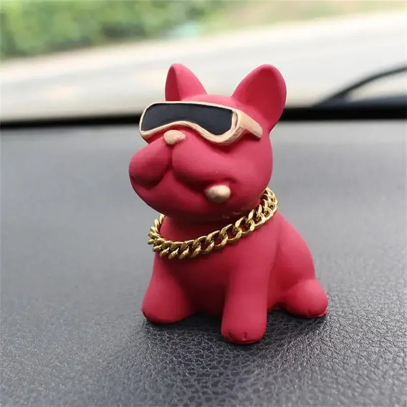 Cool Bulldog Car Dashboard Ornament