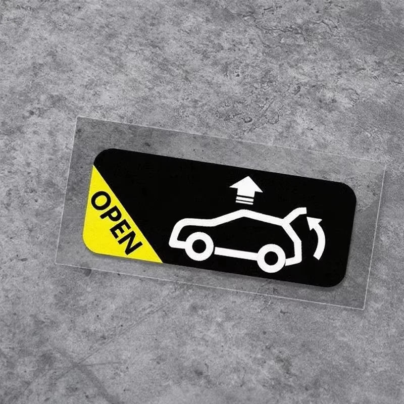Car Trunk Auto Opening Sticker