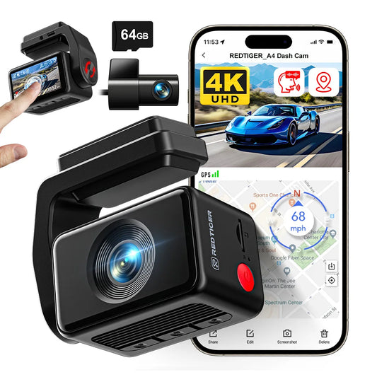 4K Front + 1080P Rear Dash Cam